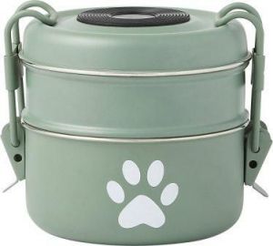 Frisco Complete Travel Stainless Steel Dog & Cat Feeder Bowl