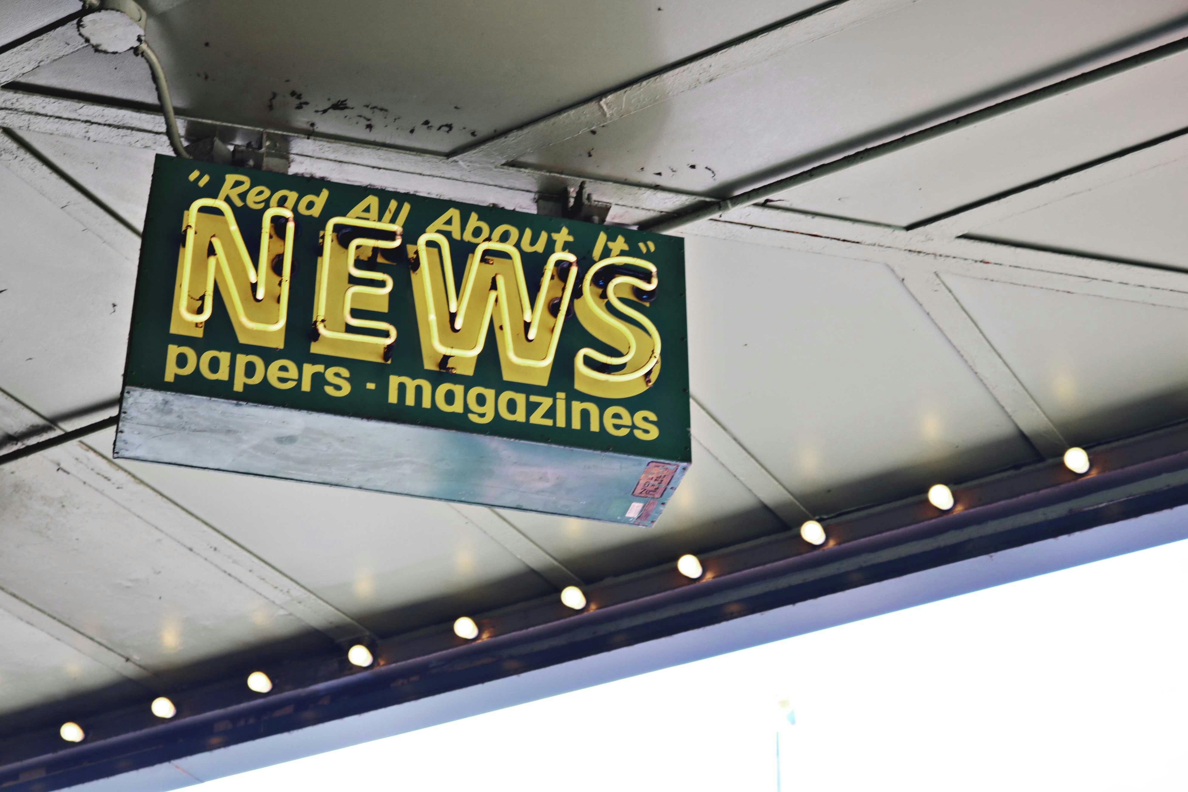 news sign