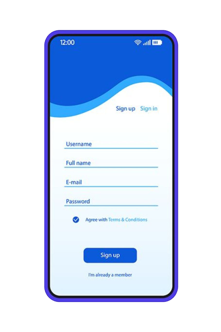 ECOMMERCEAFTERCOVID app on phone