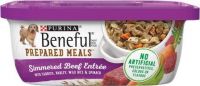 Purina Beneful Prepared Meals Simmered Beef Entree with Carrots, Barley, Wild Rice & Spinach Wet Dog Food, 10-oz, case of 8