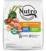 Nutro Natural Healthy Weight Large Breed Adult Chicken & Brown Rice Recipe Dry Dog Food, 30-lb bag