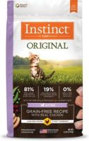 Instinct Original Kitten Grain-Free Recipe with Real Chicken Freeze-Dried Raw Coated Dry Cat Food, 4.5-lb bag