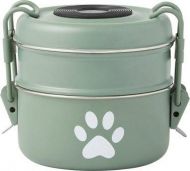 Frisco Complete Travel Stainless Steel Dog & Cat Feeder Bowl
