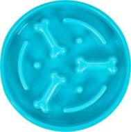 Frisco Bone Shaped Ridges Slow Feed Bowl, 3 Cups